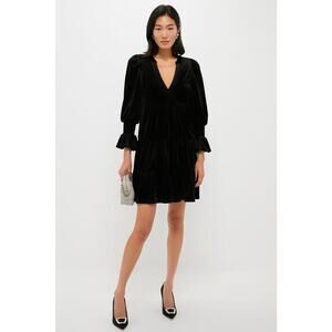 Tuckernuck Pomander Place Kenzo Black Velvet Mini Dress L